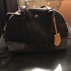 Black coach handbag